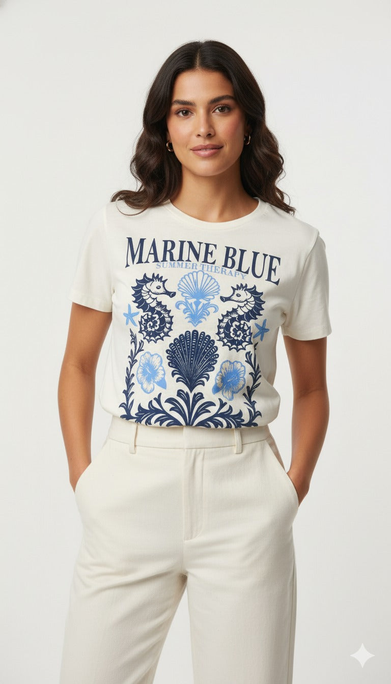T Shirt Marine Blue