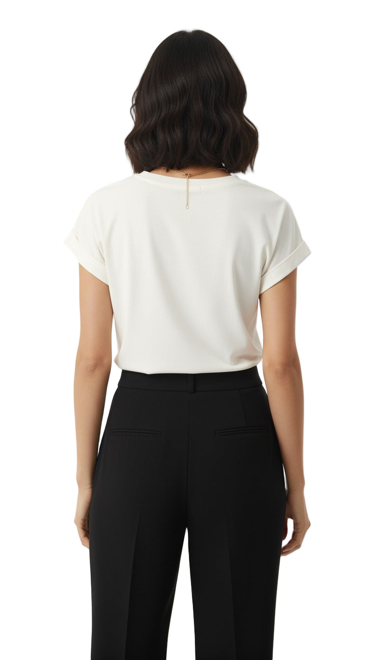 T Shirt Arara com detalhes azul