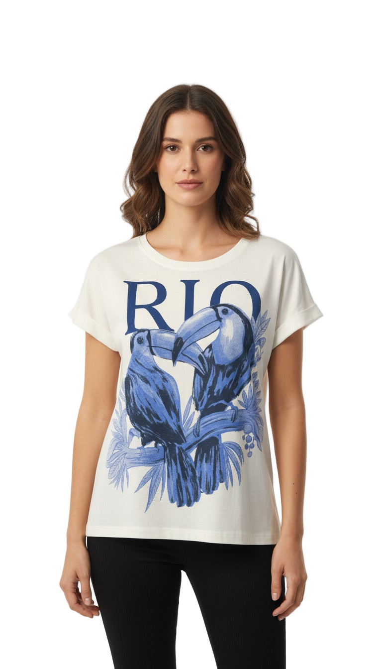 T Shirt Rio Arara azul