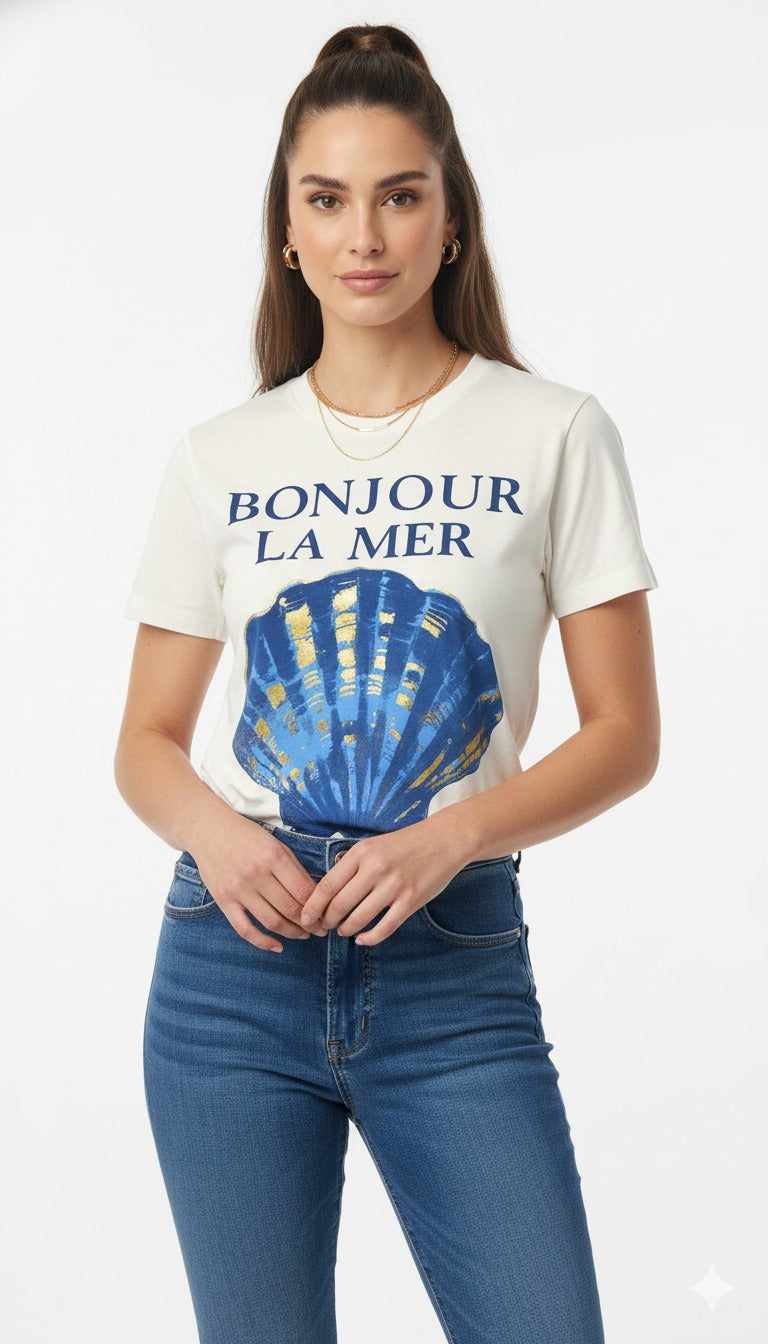 T Shirts Bonjur La Mer