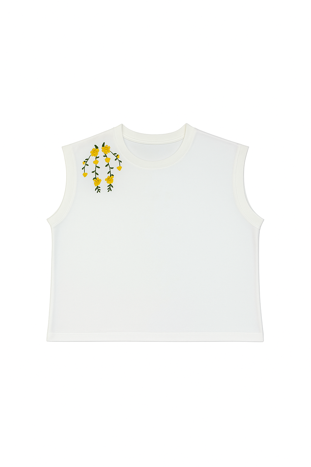 T shirt Bordada em Flores